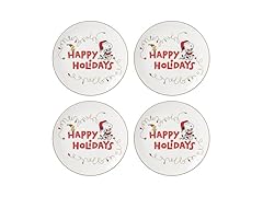 Lenox  Snoopy Christmas Accent Plates, Set of 4