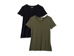 Amazon Women's Regular-Fit V-Neck Tee