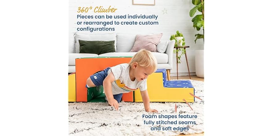 Specchio Pieghevole ECR4Kids SoftZone - Giocattolo Sensoriale Bambini, Sicuro, Infrangibile