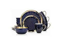Stone Lain Porcelain 16 Piece Dinnerware Set