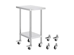 VEVOR Stainless Steel Work Table 24 x 18 x 38 Inch