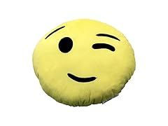 Wink Emoji Plush Pillow