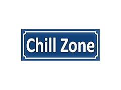 Eletina Retro Metal tin Sign Chill Zone Sign Fu
