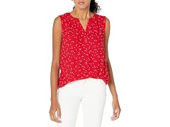 Amazon Essentials Women's V-Neck Woven Shirt