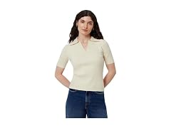 Amazon Essentials Women Short Sleeve Polo Sweater