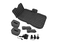 Zone Tech TA0003 Inflatable Car Travel Air Mattress Black