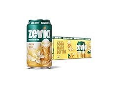 Zevia Zero Sugar Soda, Cream Soda, 12 oz Cans (8-Pack)