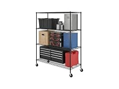 SafeRacks NSF 4-Tier Steel Wire Rack w/Wheels (24"x60"x72")
