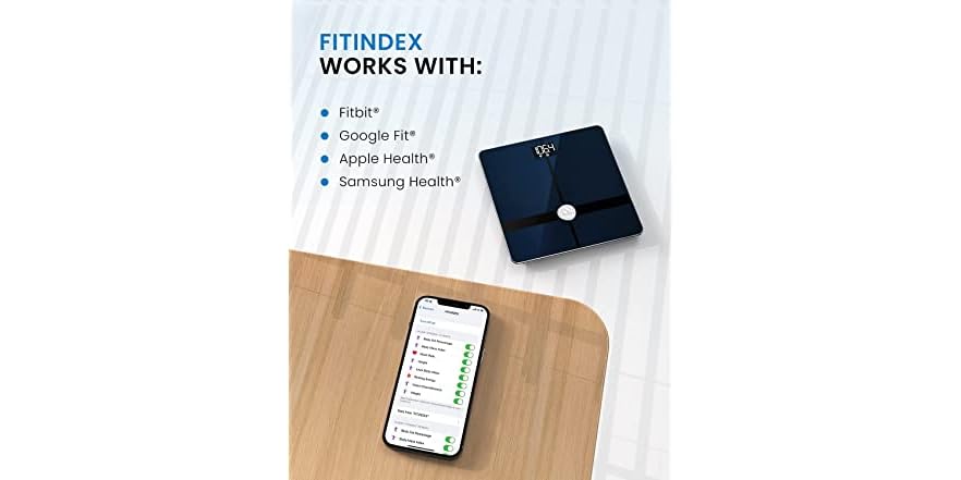 FITINDEX FITINDEX Wi-Fi Scale for Body Weight,