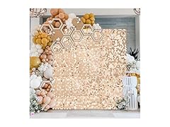 Champagne Shimmer Wall Backdrop Sequins 