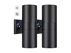 TOBUSA Dusk to Dawn Black Outdoor Wall Lights