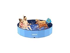 VISTOP Jumbo Foldable Dog Pool, Hard Plastic