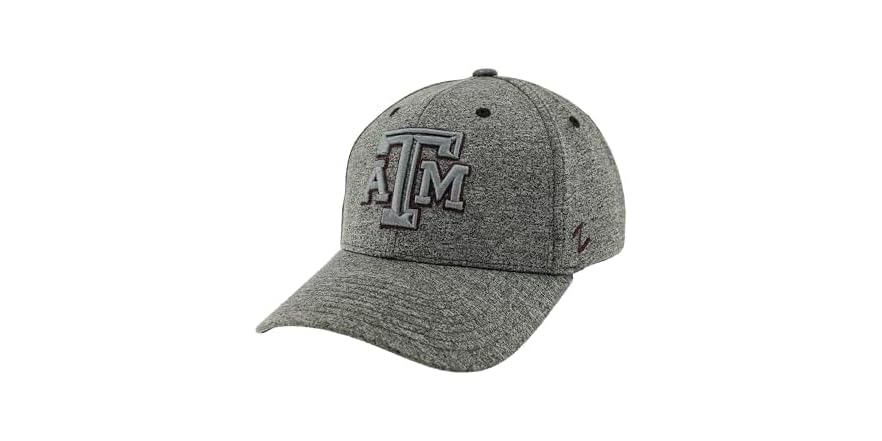 Zephyr Cappello MLB NCAA Arizona Wildcats, Taglia Unica, Grigio Heather, Ricamo 3D, Profilo Medio Strutturato, Ufficiale