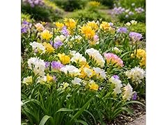 Colorful Mixed Freesia Flowers - 90 Bulbs and Planting Tool