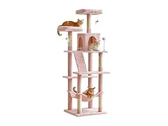 MWPO 70.1-Inch Pink Large Cat Tree, Multi-Level
