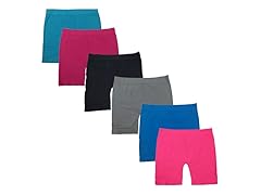 6Pk Solid Color Shorts