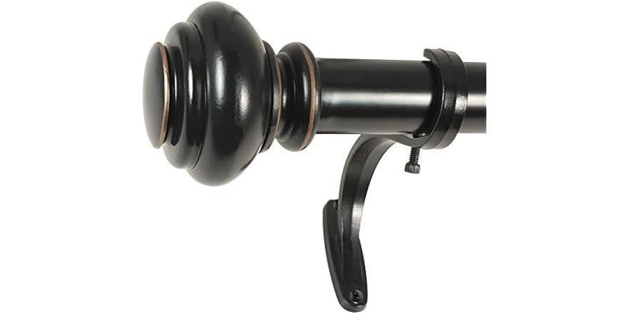 Decopolitan 1-Inch Window Rod Set 72 to 144-Inch