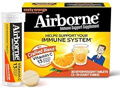 (3-Tubes) Airborne 1000mg Vitamin C, 10-Ct