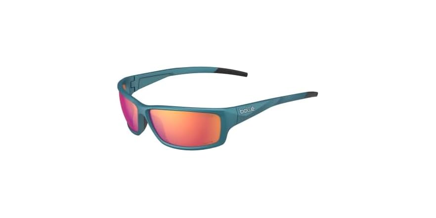 Bolle Cerber Sunglasses (Cre Teal Metallic, Volt + Ruby Polarized)