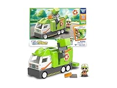 TILE TOWN Recycling Truck 15-Piece Magnetic TileSet