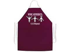 Attitude Aprons Wine Aerobics 1-2-3