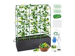 POILKMNI Climbing Plants Trellis for Raised Bed