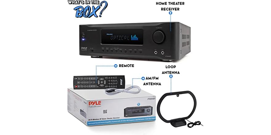Pyle Elite PLMRA430BT 4-Channel 1000 Watt Marine/ATV Amplifier With Bluetooth-563420