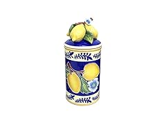 Kiln Fired Clay Lemon Canister