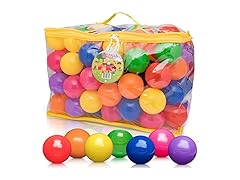 Soft Plastic Kids Play Balls 100-Pack