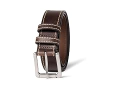 Amazon Essentials Men Stitched Edge Leather Belt