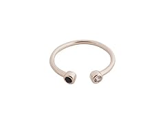 Honeycat Rose Gold JJ Tiny Crystals Yin Yang Ring