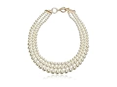 Anne Klein Womens GoldTone Blanc Pearl