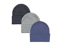 Hudson Baby Unisex (OS) Baby Knit 3pk Bijou Blue