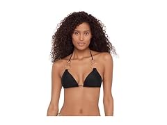 Steve Madden Women Adjustable Halter Tie Top
