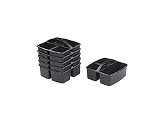 ECR4Kids Black Storage Caddy 6pk