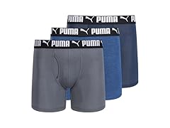 PUMA Men's 3-Pack Mesh Boxer Briefs