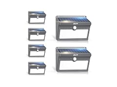 JEJOT Solar Security Flood Light 6-Pack