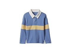 GAP Baby Boys Long Sleeve Rugby Polo 3-6M
