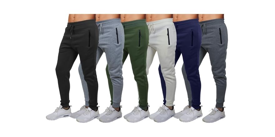 Fleece Mineral Wash Sweatpants Joggers Black