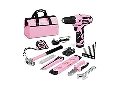 WORKPRO 12V Pink Cordless Drill Driver