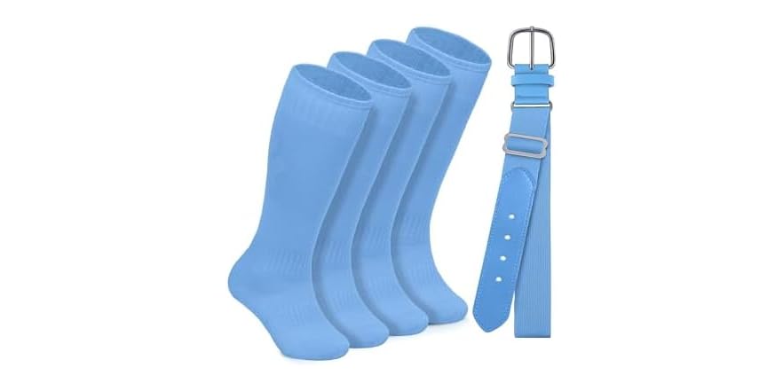 thumbnail image 2 of Ratokaler Baseball Socks & Belt Combo - Youth & Adult Softball Accessory Set 2 of 13
