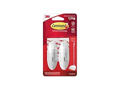 Command White Wire Hooks
