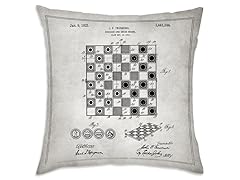 Checker and Chess Board Throw Pillow