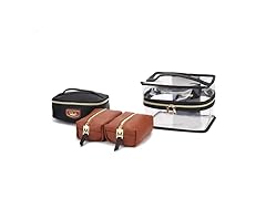MKF Collection Emma 4PC Cosmetic Bag Set