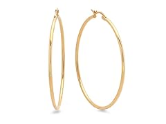 Ladies 50mm Hoop Earrings