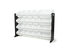Humble Crew Kids Toy Organizer 20 Bins White
