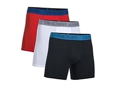UA Charged Cotton 6" BoxerJock 3-Pack