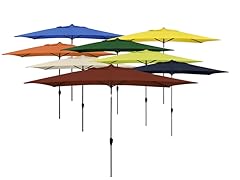 Astella 10'x6' Rect Tilting Patio Umbrella
