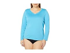 Kanu Surf Women's LS Aqua Rashguard (1X)