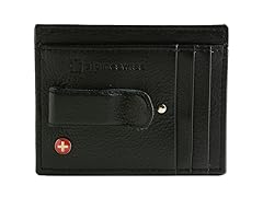 Alpine Swiss RFID Money Clip Leather Front Pocket Wallet